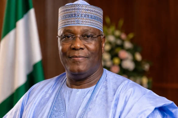 Atiku Abubakar with his family, showing his children, wives, Jamila Atiku Abubakar, net worth, age, biography, spouse, education, religion, and list of companies