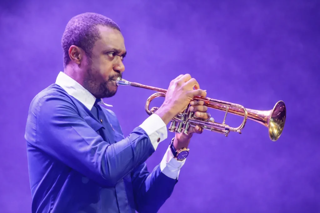 Pastor Nathaniel Bassey with his wife and children