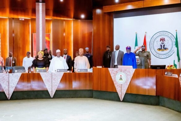 Nigeria Ministers List 2026 showing the current Nigerian ministers and their portfolios during a Federal Executive Council meeting.